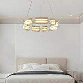 Luxury Multi-Rectangular Round Glass Pendant Lights